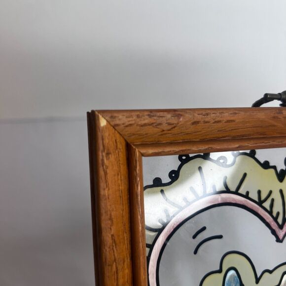 Framed Stained Glass Window Art Suncatcher 'And the two shall be one' Wall Art - Picture 7 of 7